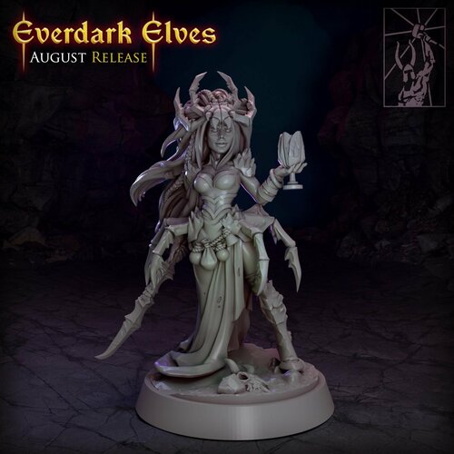 Warhammer Dark Elve Sorcerer/Темный эльф-колдун