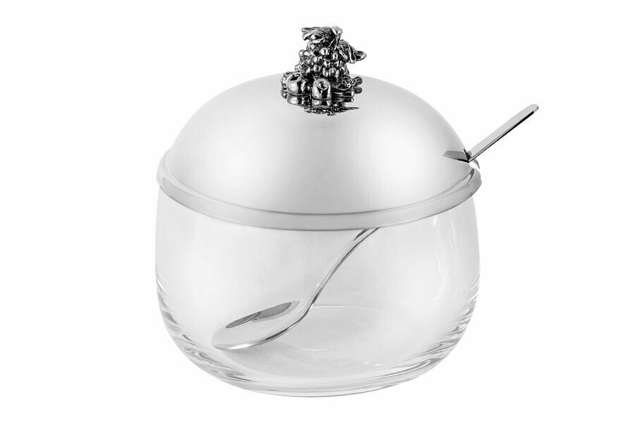 фото Ваза сервировочная для джема Regent "Винтаж", нержавеющая сталь, 9см