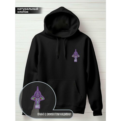 фото Худи hypnotica, размер m, черный