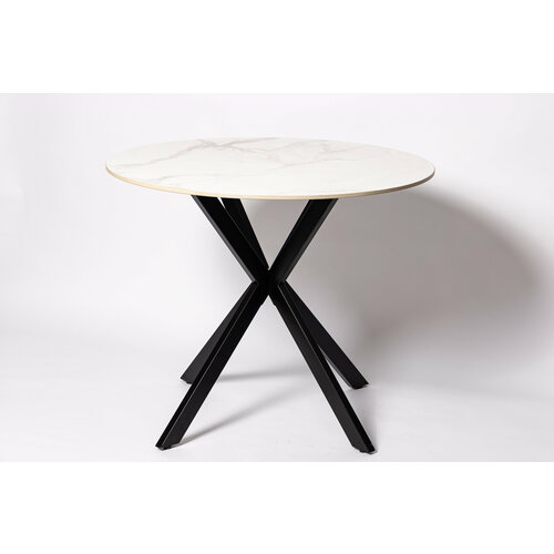 Стол круглый, D=900 мм, DT-2203, расцветка под белый мрамор