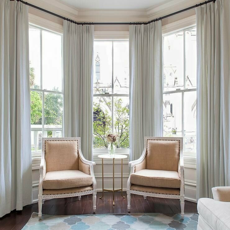 фото Шторы блэкаут в эркер БК-ОН-ЭРКЕР-890-280-135 белые высота 280 см/ плотные шторы/ шторы для комнаты/ занавески для комнаты/ портьеры/ штора/ портьеры для комнаты/ шторы для гостиной/ шторы для спальни/ комплект штор / blackout