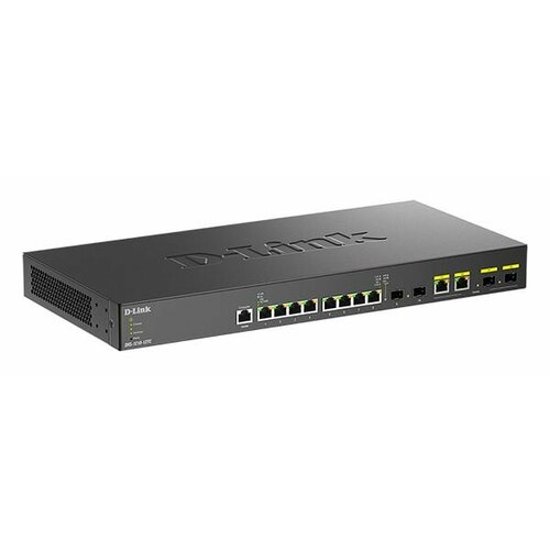 Настраиваемый L2 коммутатор D-Link DXS-1210-12TCB1A с 8 портами 10GBase-T 2 портами 10GBase-X SFP и 2 комбо-портами 10GBase-TSFP 79800₽