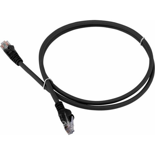 Патч-корд Lanmaster LAN-PC45/U5E-5.0-BK вилка RJ-45-вилка RJ-45 кат.5е 5м чёрный LSZH (уп:1шт) патч корд lanmaster lan pc45 u6 5 0 gn utp вилка rj 45 вилка rj 45 кат 6 5м зеленый lszh уп 1шт