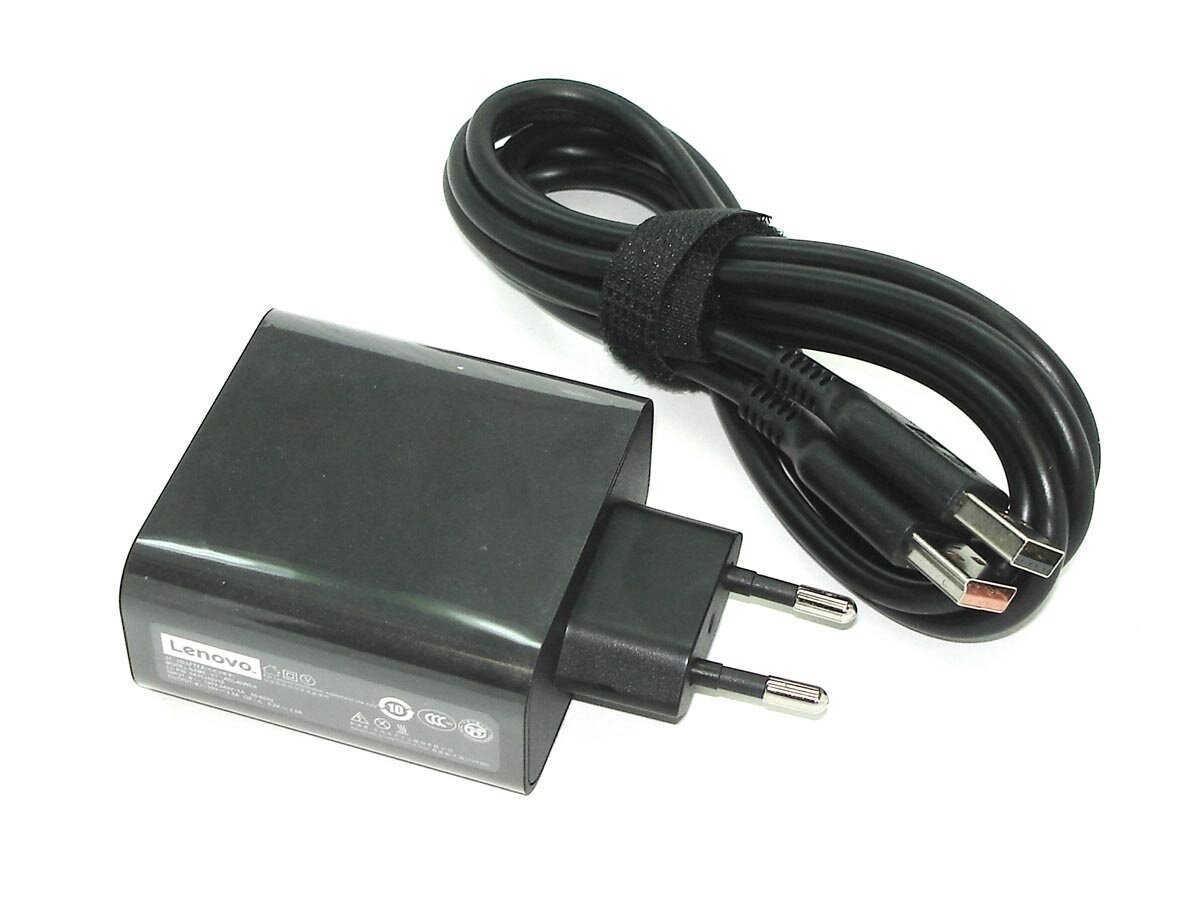 Блок питания для ноутбука Lenovo USB разъем, 40W (20V, 2A/ 5V, 2A) для Lenovo Yoga 3 80HE, ORG