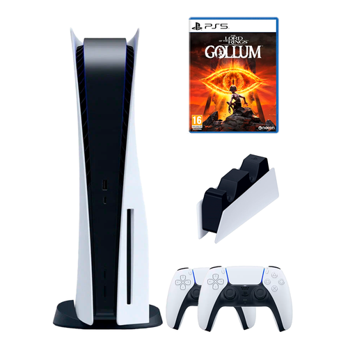 PS5 (ПС5) Игровая приставка Sony PlayStation 5 ( 3-я ревизия) + 2-й геймпад(белый) + зарядное + Gollum