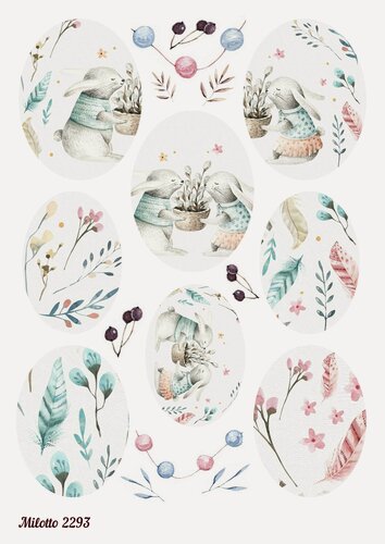 Изображение товара Декупажная рисовая карта А4 Пасха dec2293