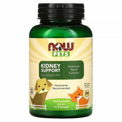 Добавка для здоровья почек для собак и кошек, NOW Foods Pets, 119 г