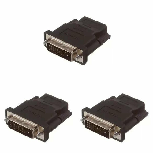 Переходник Rexant штекер DVI-гнездо HDMI (17-6811) (3 шт.) переходник аудио rexant штекер dvi – гнездо vga