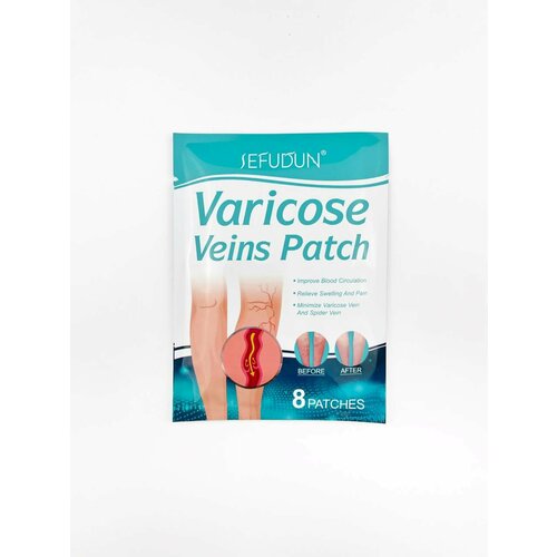 Sefudun Varicose Veins Patch патчи для ног против отеков и варикоза - 8 шт мухомор против крем для ног против отеков и варикоза