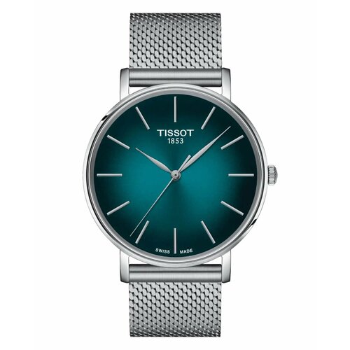 Наручные часы TISSOT T1434101109100, зеленый, серебряный