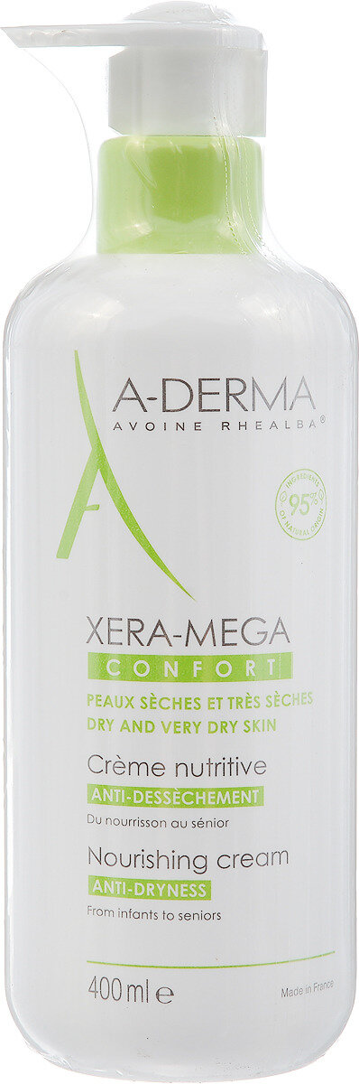 Крем A-Derma (А-Дерма) Xera-Mega Confort питательный 400 мл Pierre Fabre Dermocosmetique - фото №17