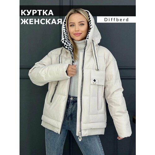 фото Куртка diffberd, размер 50, бежевый