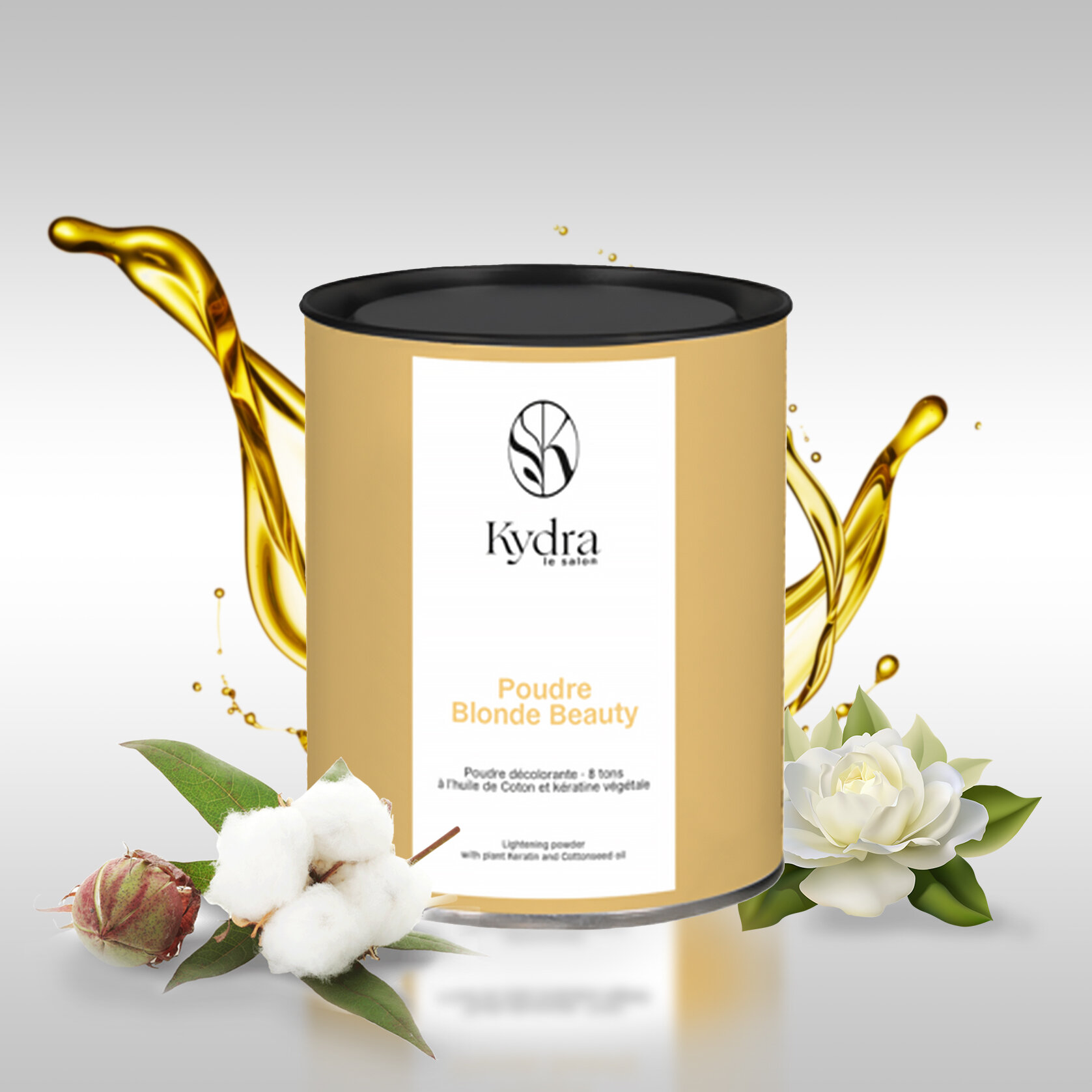 KYDRA BLONDE BEAUTY Lightening powder / Блондирующая пудра с кератином и хлопковым маслом, 500 г