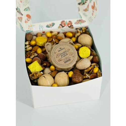 Подарочный набор орехов с медом ко дню всех влюбленных и 8 марта подарок учителю 27 медово ореховый