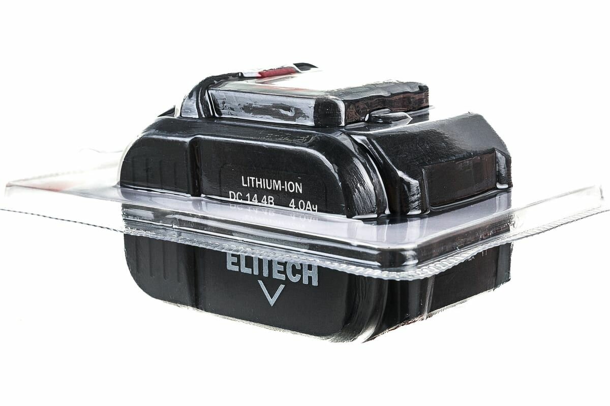Аккумулятор ELITECH 1820.067500 14.4В 4.0Ач Li-ion для ДА 14СЛК слайдер - фото №4