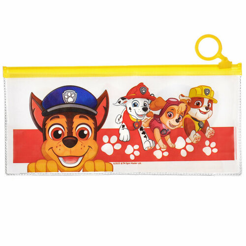 Пенал мягкий 1 отд. плоский 100*210 мм ПВХ, Paw Patrol