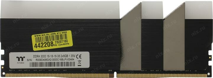 Оперативная память Thermaltake 16Gb DDR4 3000MHz [R009D408GX2-3000C16B] - фото №17