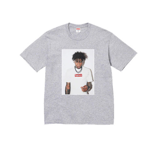 Футболка Supreme NBA Youngboy Tee, размер L, серый