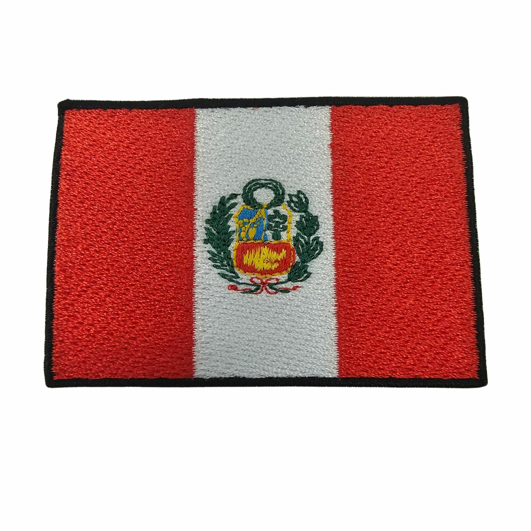 Нашивка шеврон патч, Флаг Перу , размер 80x55 мм