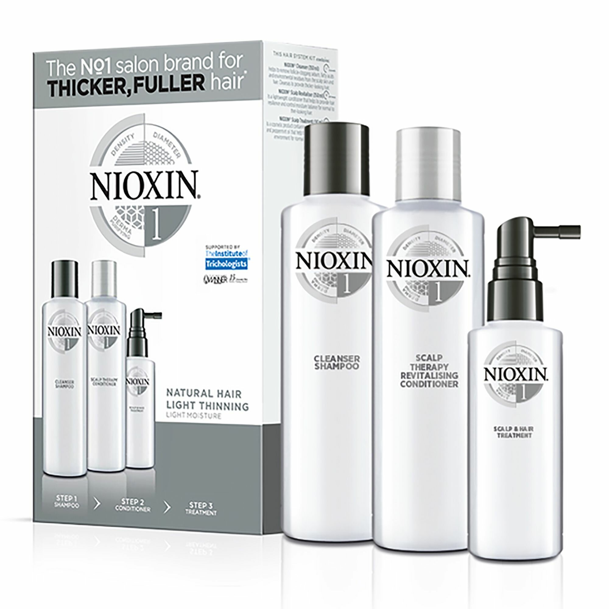 Nioxin Набор (Система 1) System 1 Kit, 150 мл+150 мл+50 мл