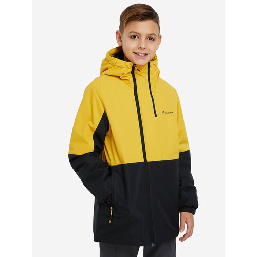 Куртка OUTVENTURE, размер 146-152, желтый куртка outventure размер 146 152 серый
