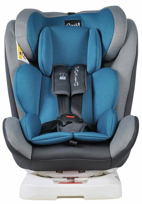 Автокресло AIBAO Costa YB104A Isofix 0-36 кг, цвет синий/серый