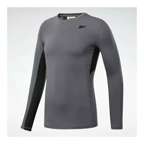 фото Лонгслив reebok, размер 234234, серый