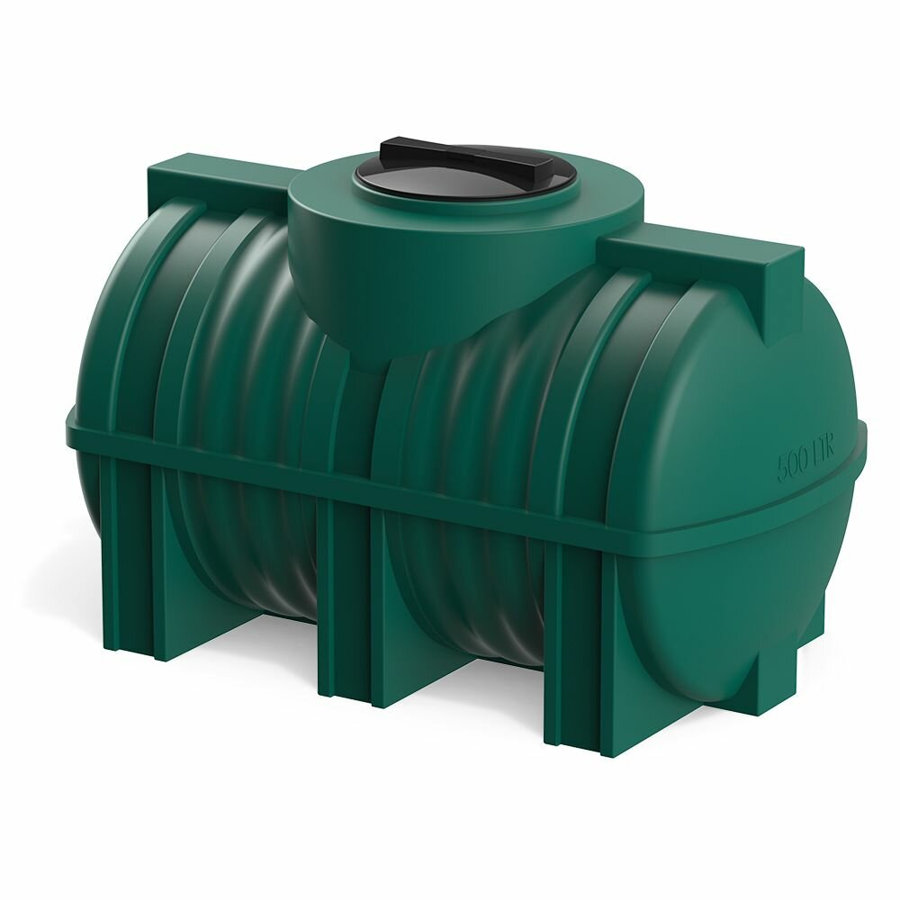 Емкость 500 литров Polimer Group G 500 для воды/ топлива, цвет зелёный
