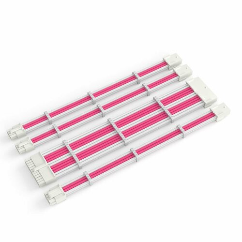 Комплект кастомных удлинителей для блока питания 30 см розовый 3500₽