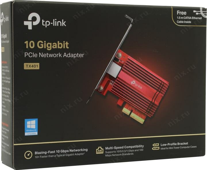 Сетевой адаптер PCI Express TP-LINK PCI Express x4 - фото №17