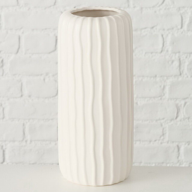 Boltze Керамическая ваза Фрегана 26 см белая 2018981