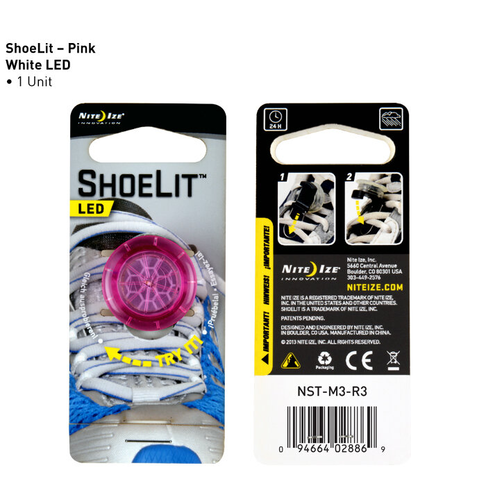 Аксессуары для обуви Nite-Ize ShoeLit (NST-M3-R3) Pink