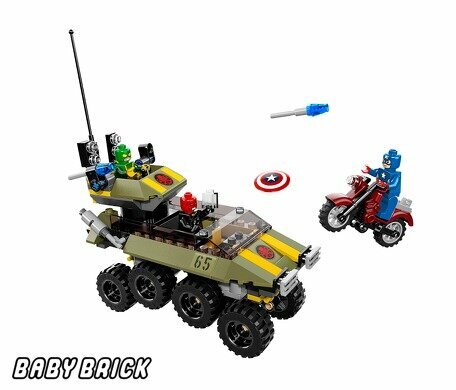 Конструктор LEGO Super Heroes Капитан Америка против Гидры (LEGO 76017)