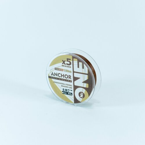 фото Плет. леска №one anchor х5-150 (darck brown) d0.18 i am