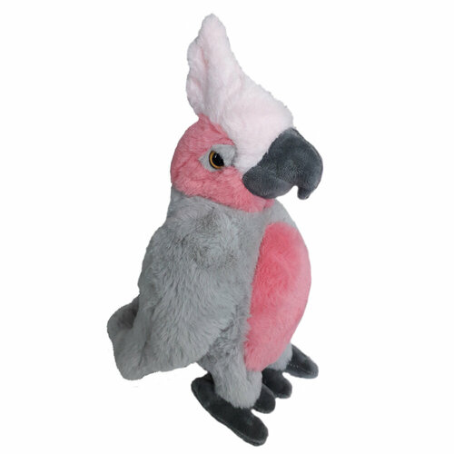 Мягкая игрушка BEPPE Попугай Какаду розовый 22 см