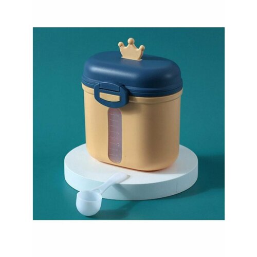 фото Контейнер для хранения детского питания "корона", 360 гр, цвет желтый mum&baby