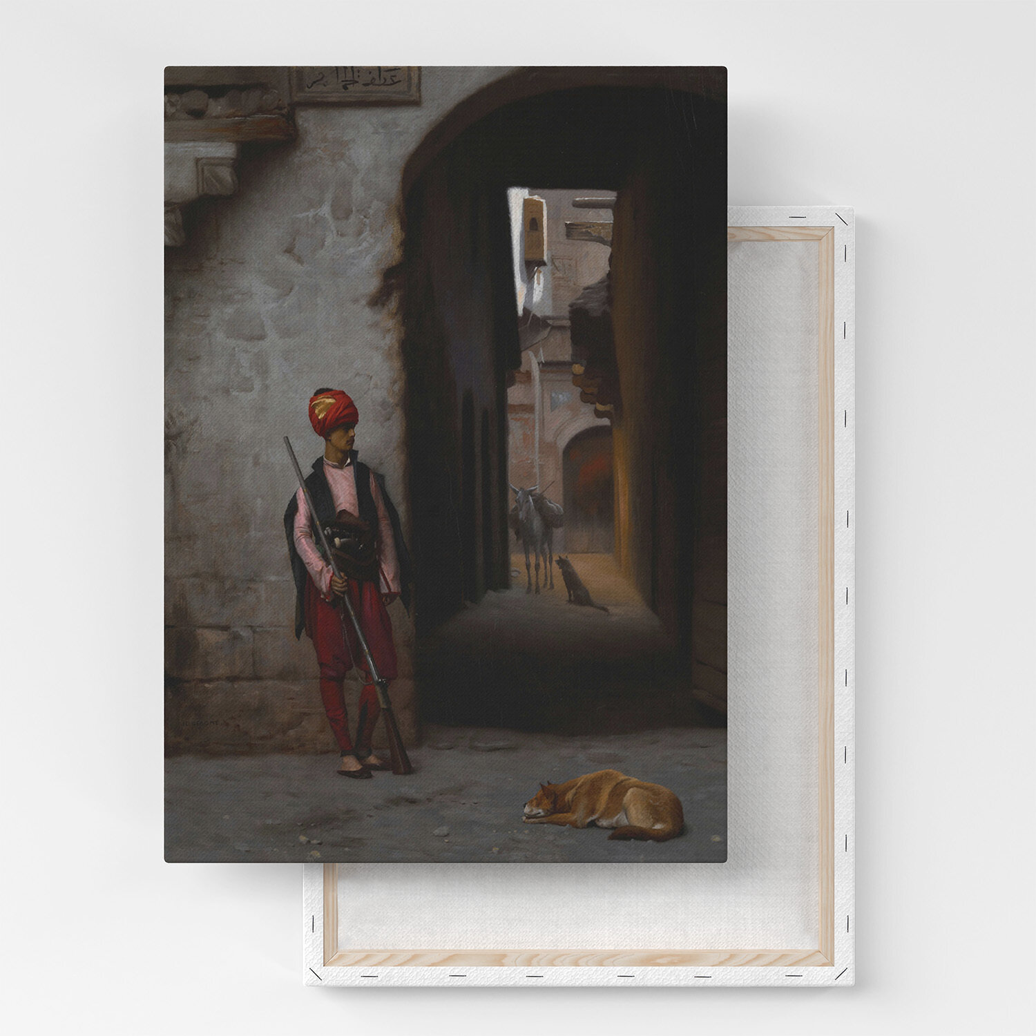 Картина на холсте, репродукция / Жан-Леон Жером - The Guard / Размер 30 x 40 см