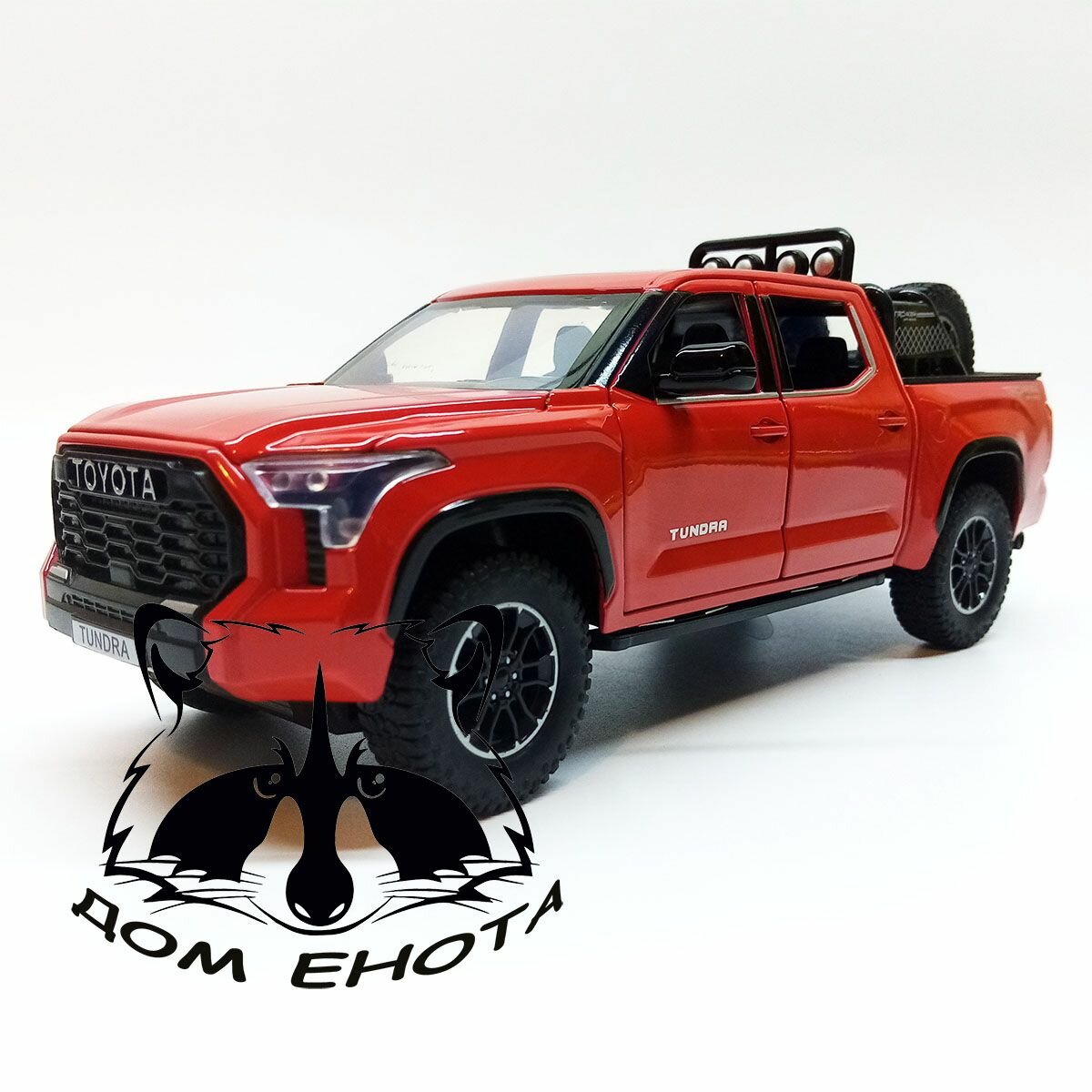 фото Машина Toyota Tundra металлическая модель 1:24 Машинка игрушечная Тойота Тундра красный