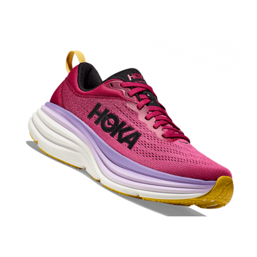 фото Кроссовки hoka, полнота b, размер us8b/uk6.5/eu40/jpn25, фиолетовый, розовый