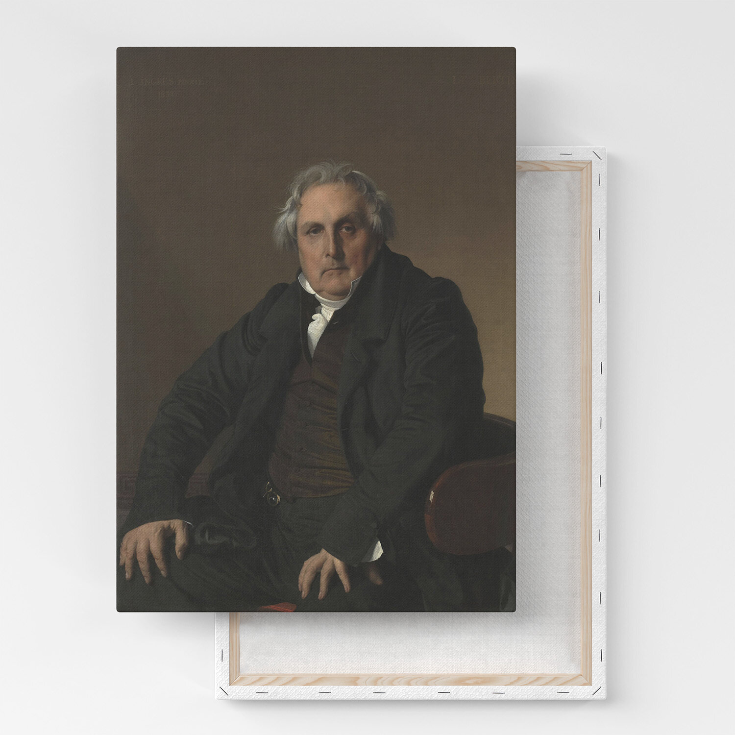 Картина на холсте, репродукция / Bertin l"Aine (1766-1841) / Жан Огюст Доминик Энгр / Размер 30 x 40 см