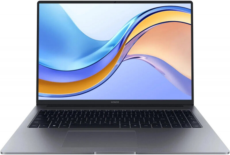 Honor MagicBook X 16 Ноутбук 16", Intel Core i5-12450H (2.0 ГГц), RAM 16 ГБ, SSD 512 ГБ, Intel UHD Graphics, Windows 11 Pro, серый, Русско-английская раскладка