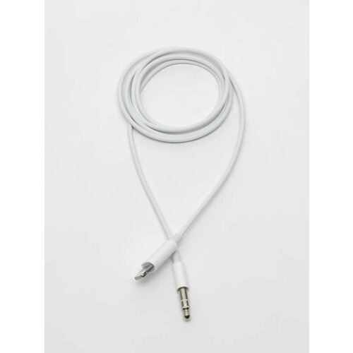 Аудиокабель 8 pin Lightning to 3.5 mm AUX Audio Adapter Cable MH025 / JH-025 Переходник для Apple iPhone / iPad / iPod 1 метр Белый Коробка audio cable аудиокабель hoco upa12 aux с микрофоном красный