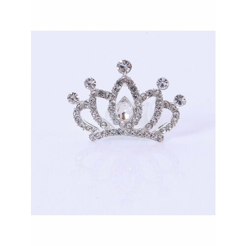 Заколка для волос, для девочки - корона, гребень украшение новогоднее корона принцессы len865894 lenox