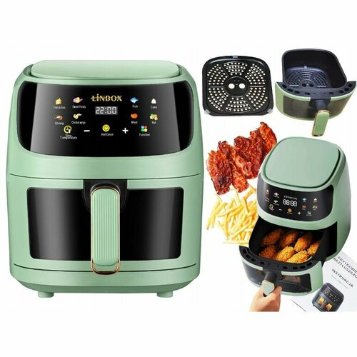 Аэрофритюрница Linbox GREEN FRIER 5л 1400 Вт зеленая 1950000₽