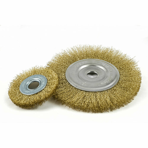 Плоская латунированная мягкая щетка-крацовка для УШМ Orientcraft CIR012552918 579₽