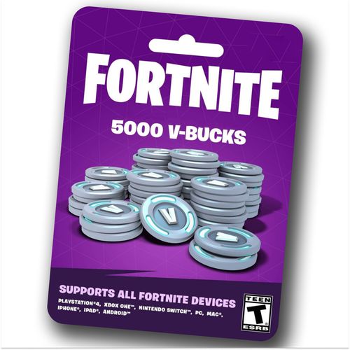 Игровая валюта Fortnite 5000 V-Bucks Все страны ключ активации 499000₽