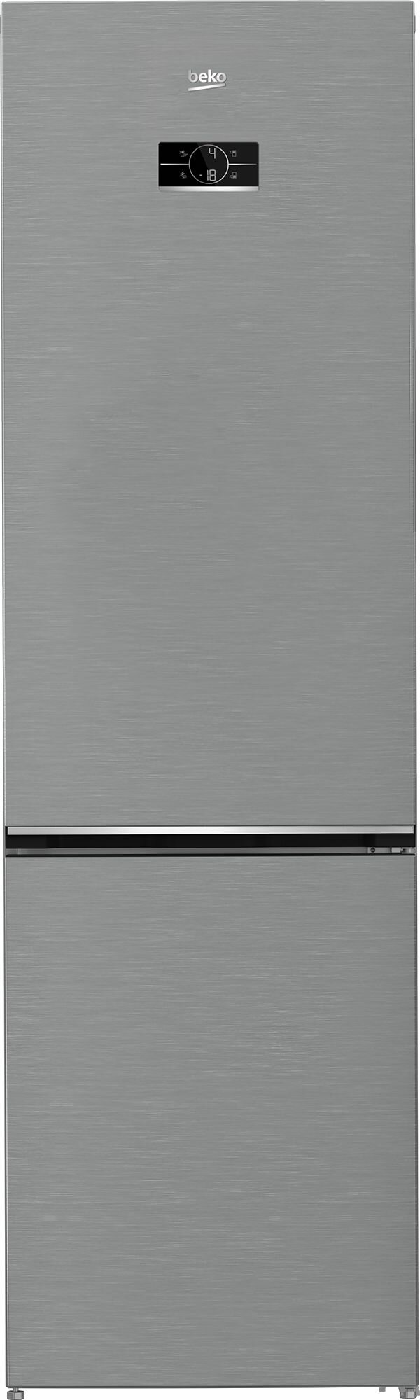 Двухкамерный холодильник Beko B3RCNK402HX, 357 л, No Frost, дисплей, серебристый
