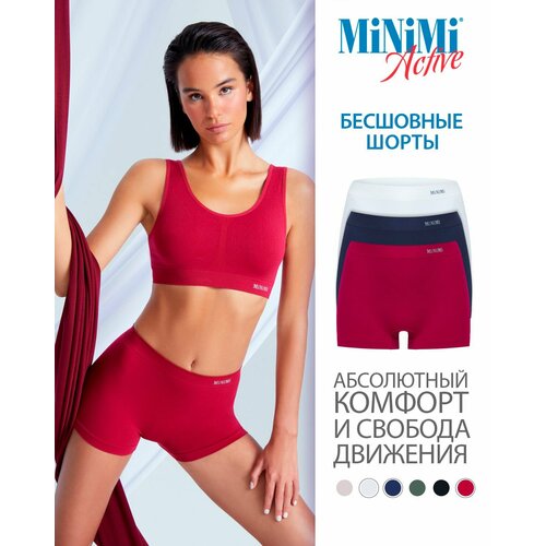 фото Трусы minimi, 3 шт., размер 44/46 (s/m), белый, красный, синий
