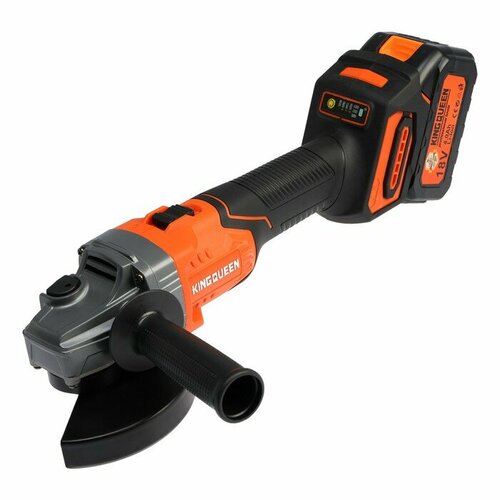 Аккумуляторная угловая шлифмашина KINGQUEEN KQ-YJ803A бесщеточная 18 В 2х4 Ач d125 мм 12807₽
