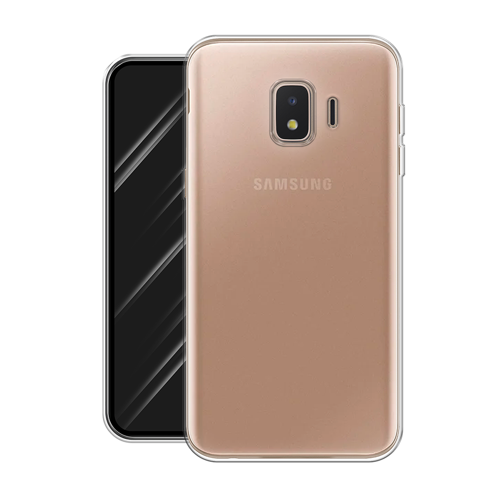 Силиконовый чехол на Samsung Galaxy J2 Core (2020) / Самсунг Галакси J2 Core (2020), прозрачный